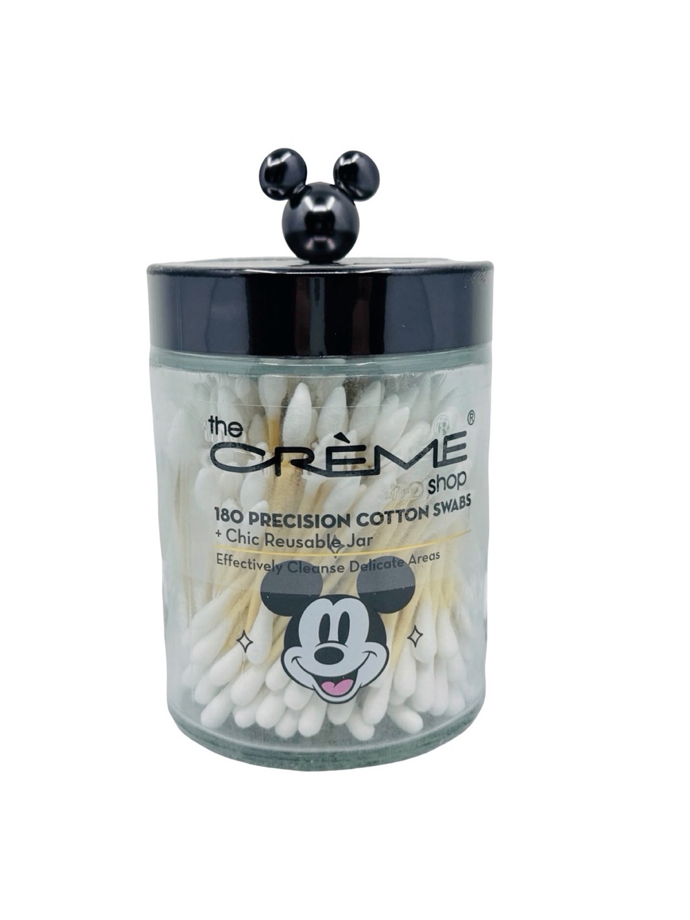 The Crème Shop x Disney 180 Cotton Swabs & Reusable Mickey Jar